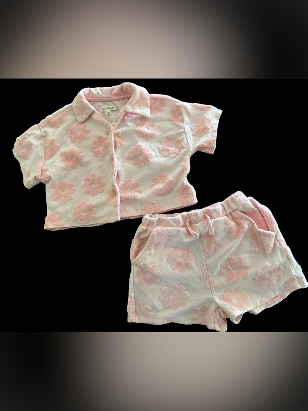 Kate Mack Pink Floral Two-Piece Matching Set